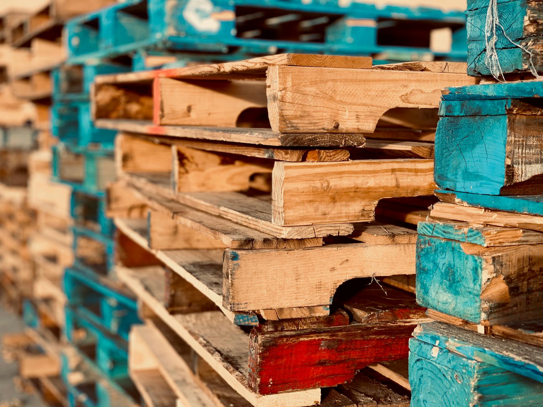 wooden pallets