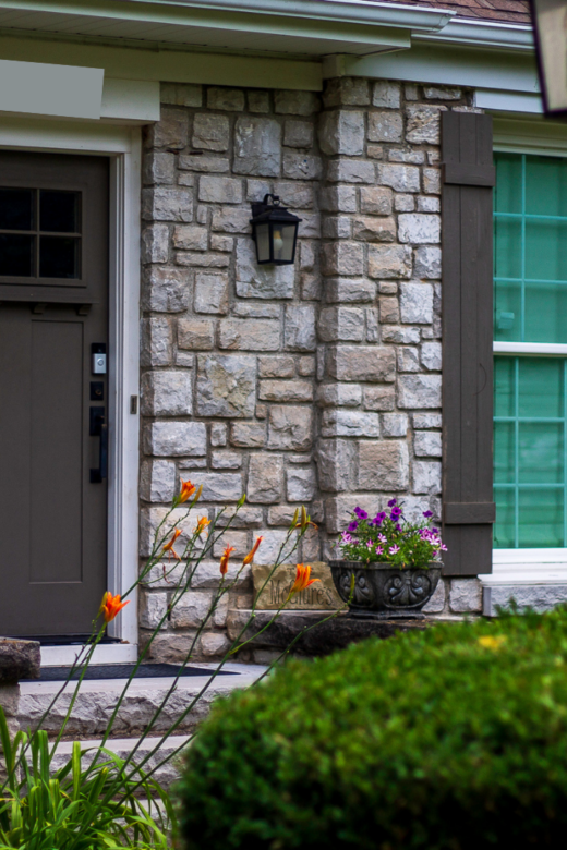 Beautifully landscaped front yard